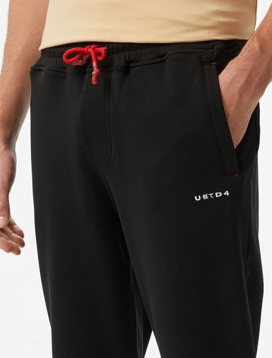 UNITED4 Erkek Siyah Oversize Sweatshirt