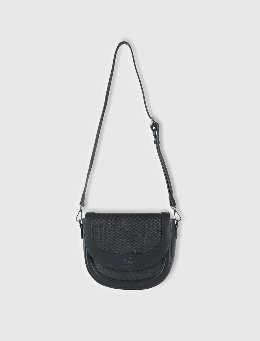 Kadın Siyah Logolu Omuz Çantası Kadın Siyah Logolu Omuz Çantası