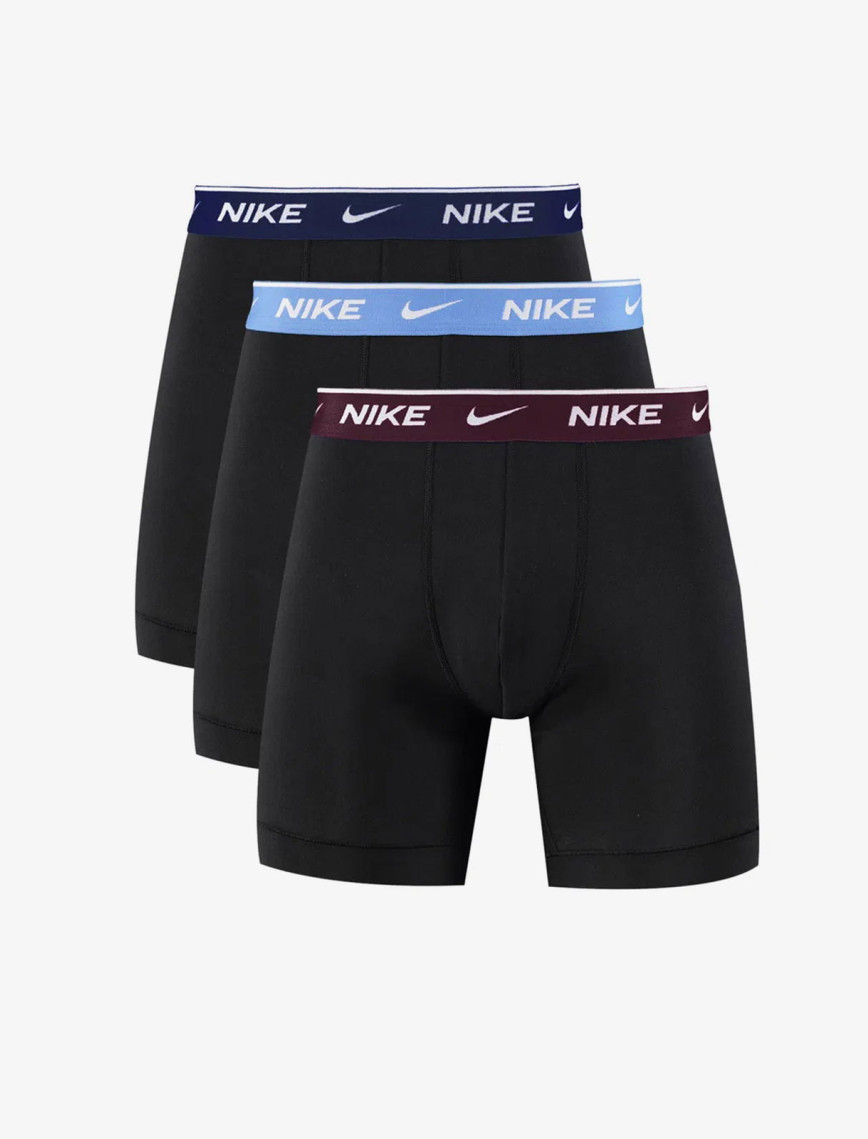 Nike Brief 3' lü Erkek Siyah Boxer Nike Brief 3' lü Erkek Siyah Boxer