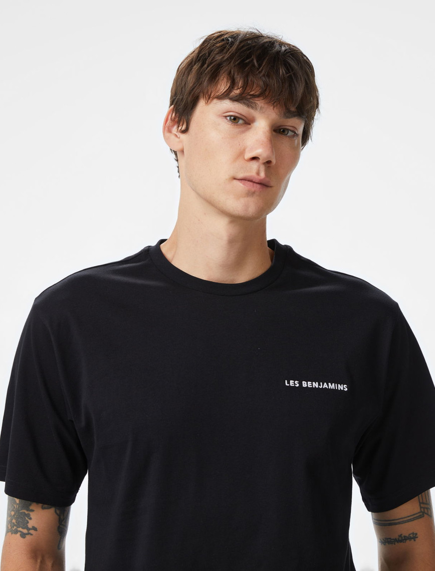 Les Benjamins 307 Erkek Siyah T-Shirt Les Benjamins 307 Erkek Siyah T-Shirt