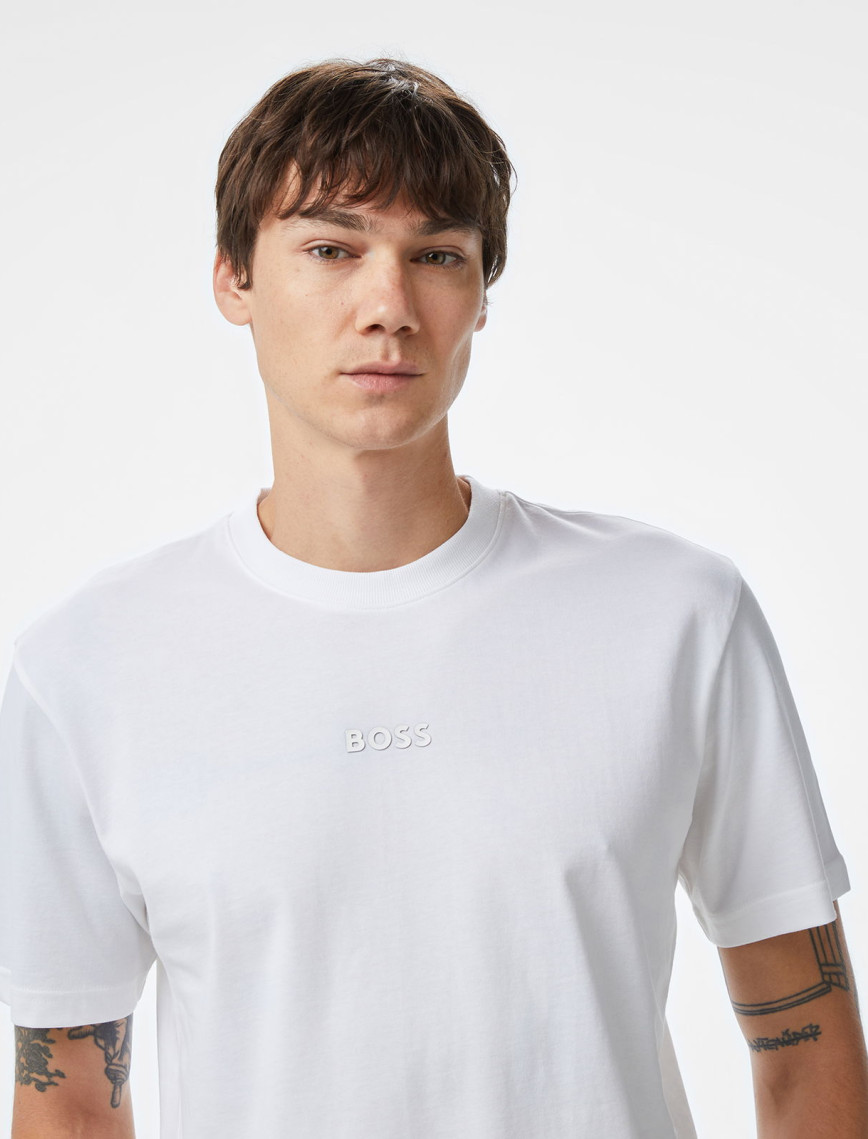 Boss Erkek Beyaz T-Shirt Boss Erkek Beyaz T-Shirt