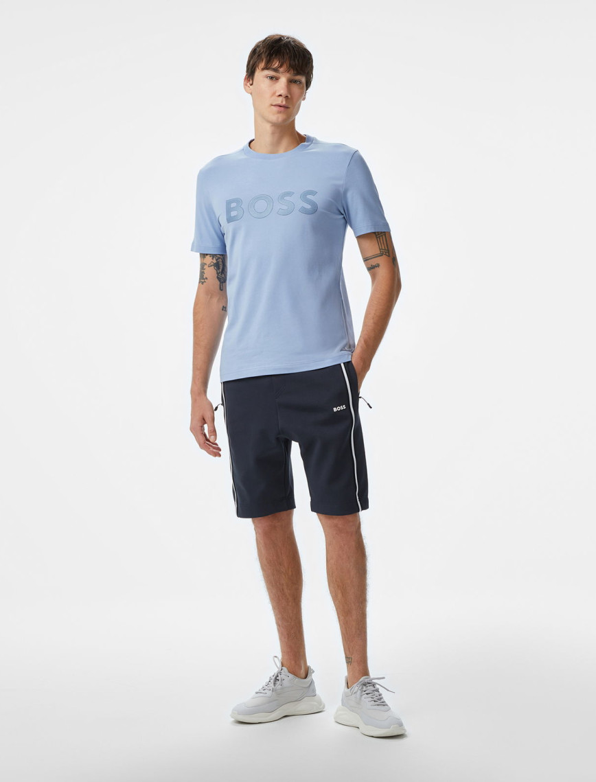Boss Erkek Mavi T-Shirt Boss Erkek Mavi T-Shirt