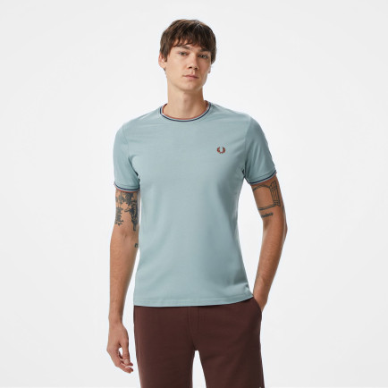 Fred Perry Twin Tipped Erkek Mavi T-Shirt Fred Perry Twin Tipped Erkek Mavi T-Shirt