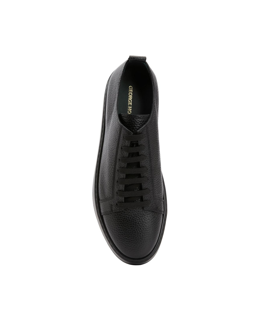 George Hogg Erkek Siyah Desenli Deri Sneaker George Hogg Erkek Siyah Desenli Deri Sneaker