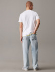 Calvin Klein Jeans Monologo Erkek Beyaz T-Shirt Calvin Klein Jeans Monologo Erkek Beyaz T-Shirt