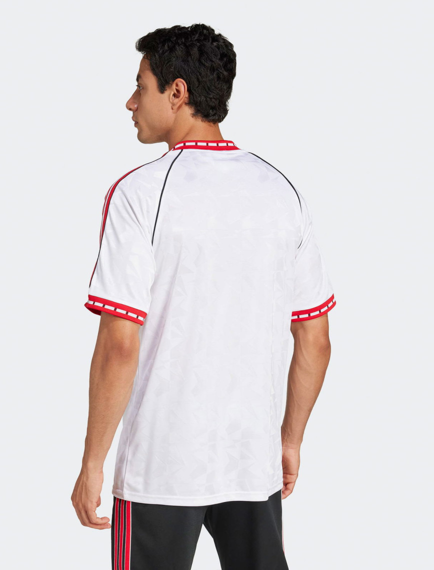adidas Manchester United Retro Erkek Beyaz T-Shirt adidas Manchester United Retro Erkek Beyaz T-Shirt