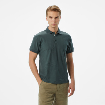 Nautica Erkek Yeşil Classic Fit Desenli Polo Nautica Erkek Yeşil Classic Fit Desenli Polo