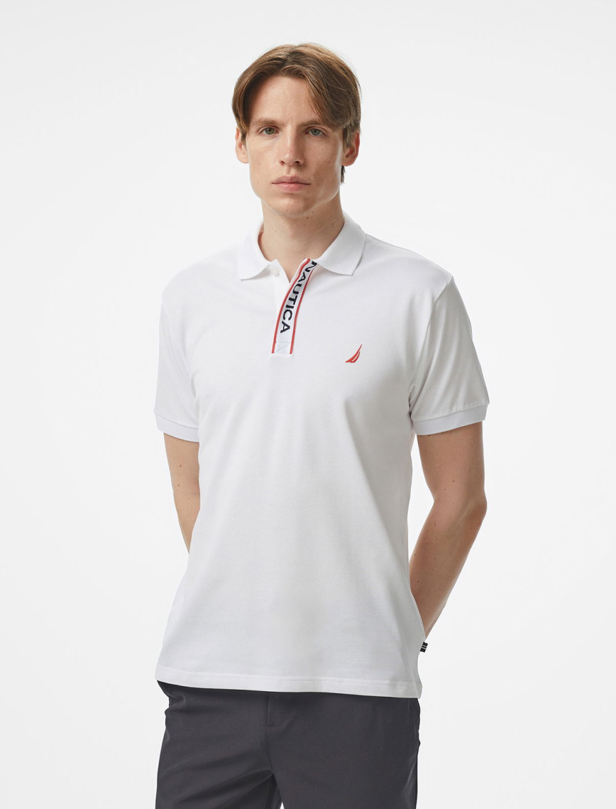 Nautica Erkek Beyaz Classic Fit Polo Yaka T-Shirt Nautica Erkek Beyaz Classic Fit Polo Yaka T-Shirt