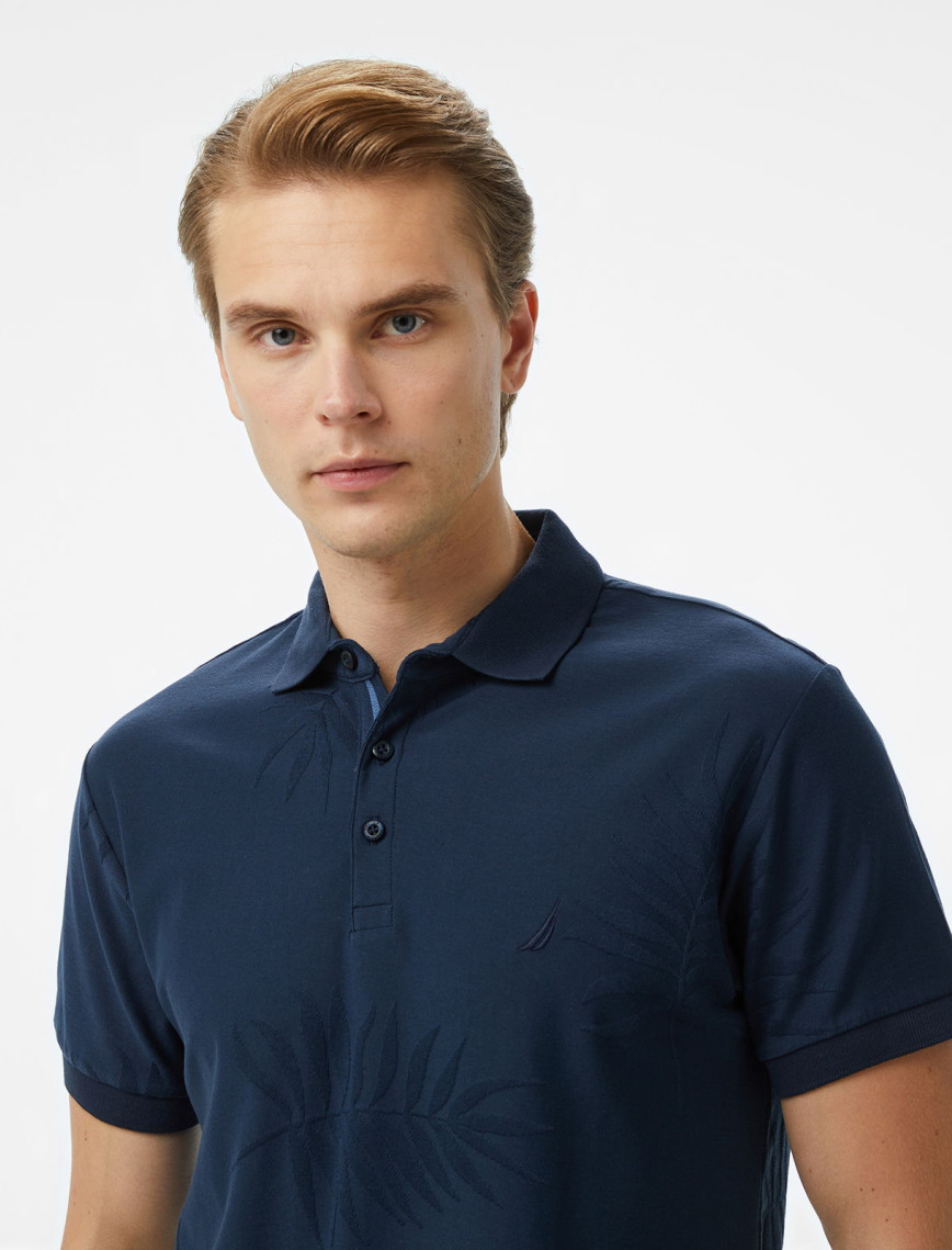 Nautica Erkek Lacivert Classic Fit Desenli Polo Nautica Erkek Lacivert Classic Fit Desenli Polo