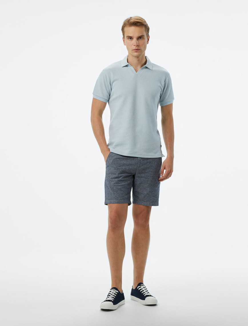 Nautica Erkek Mavi Classic Fit Polo