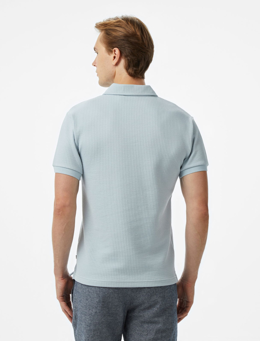 Nautica Erkek Mavi Classic Fit Polo