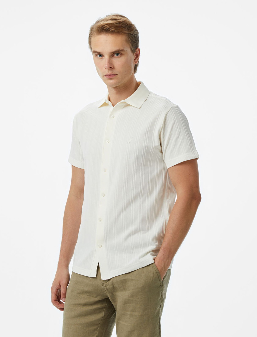 Nautica Erkek Ekru Classic Fit Polo Nautica Erkek Ekru Classic Fit Polo