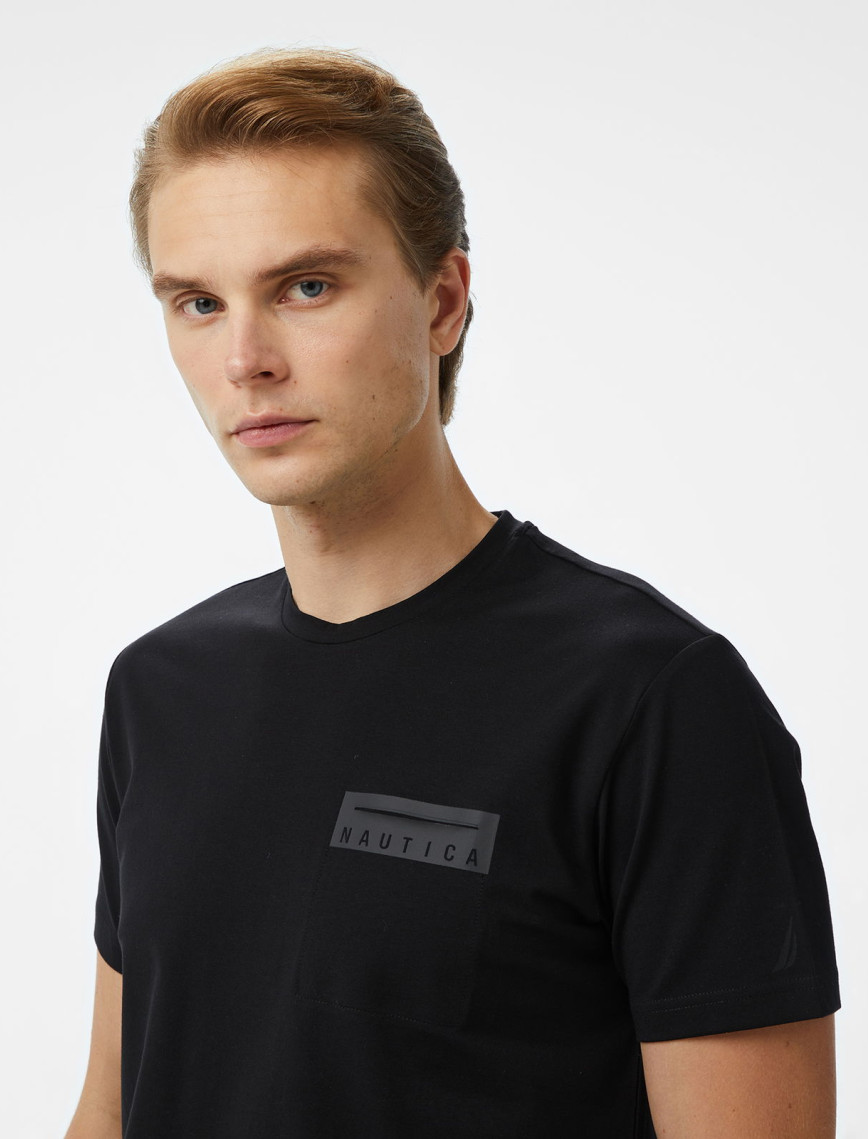 Nautica Erkek Siyah Regular Fit Baskılı T-Shirt Nautica Erkek Siyah Regular Fit Baskılı T-Shirt