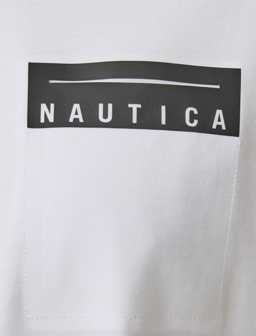 Nautica Erkek Beyaz Regular Fit Baskılı T-Shirt Nautica Erkek Beyaz Regular Fit Baskılı T-Shirt