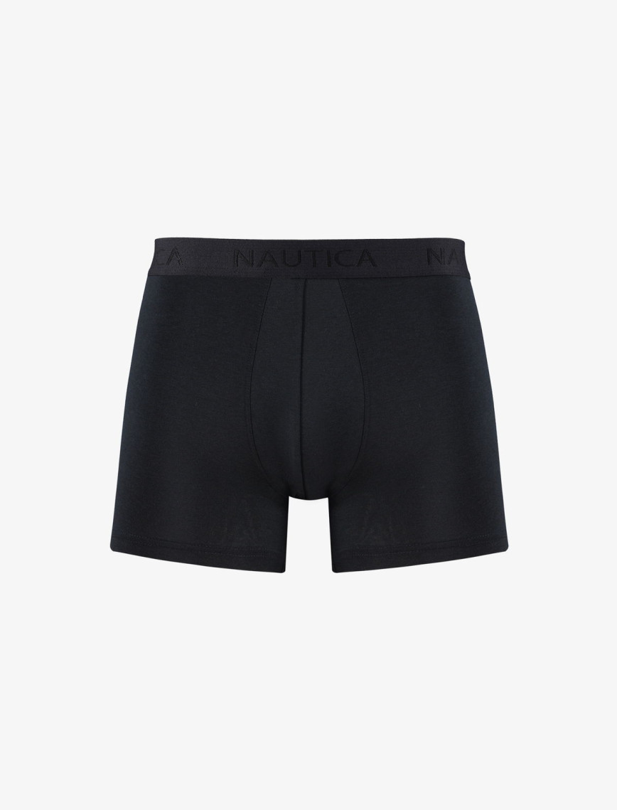 Nautica Erkek Siyah Standart Fit 3'lü Boxer Nautica Erkek Siyah Standart Fit 3'lü Boxer