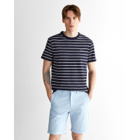 GANT Erkek Lacivert Regular Fit Bisiklet Yaka Çizgili T-Shirt GANT Erkek Lacivert Regular Fit Bisiklet Yaka Çizgili T-Shirt