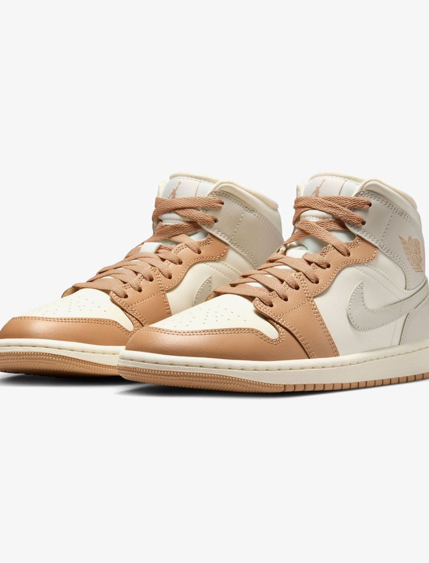 Jordan Air 1 Mid Kadın Bej Spor Ayakkabı Jordan Air 1 Mid Kadın Bej Spor Ayakkabı