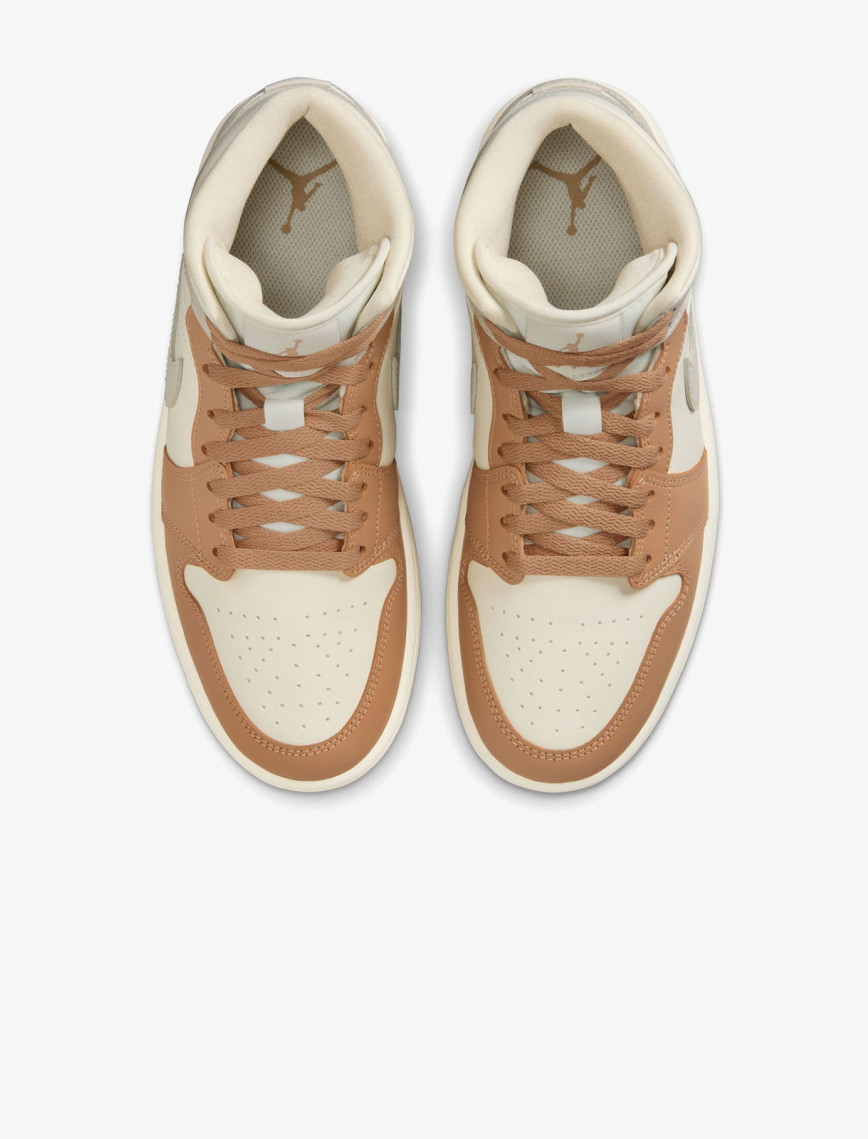 Jordan Air 1 Mid Kadın Bej Spor Ayakkabı Jordan Air 1 Mid Kadın Bej Spor Ayakkabı