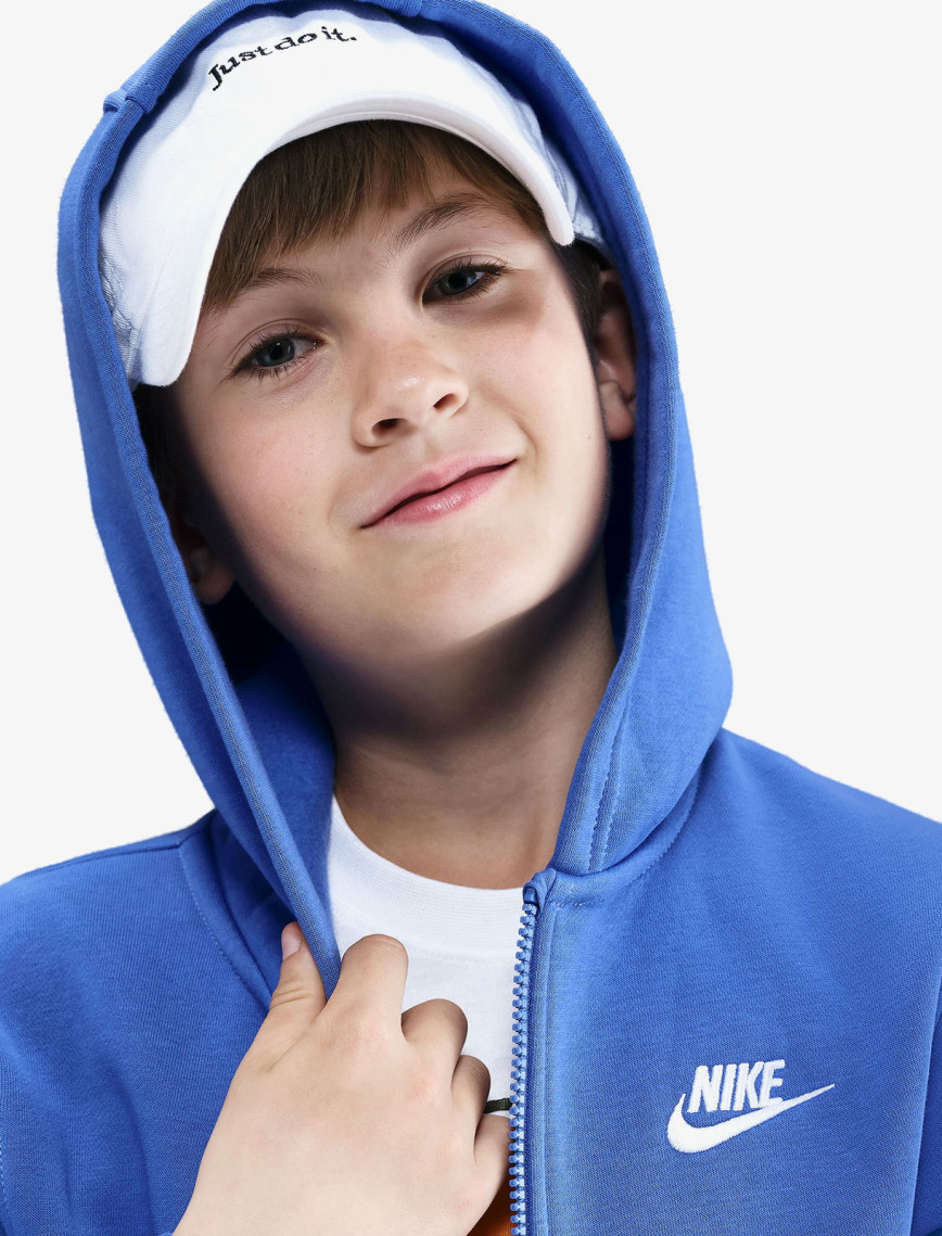 Nike Sportswear Club Fleece Genç Çocuk Mavi Sweatshirt Nike Sportswear Club Fleece Genç Çocuk Mavi Sweatshirt