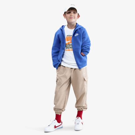 Nike Sportswear Club Fleece Genç Çocuk Mavi Sweatshirt Nike Sportswear Club Fleece Genç Çocuk Mavi Sweatshirt