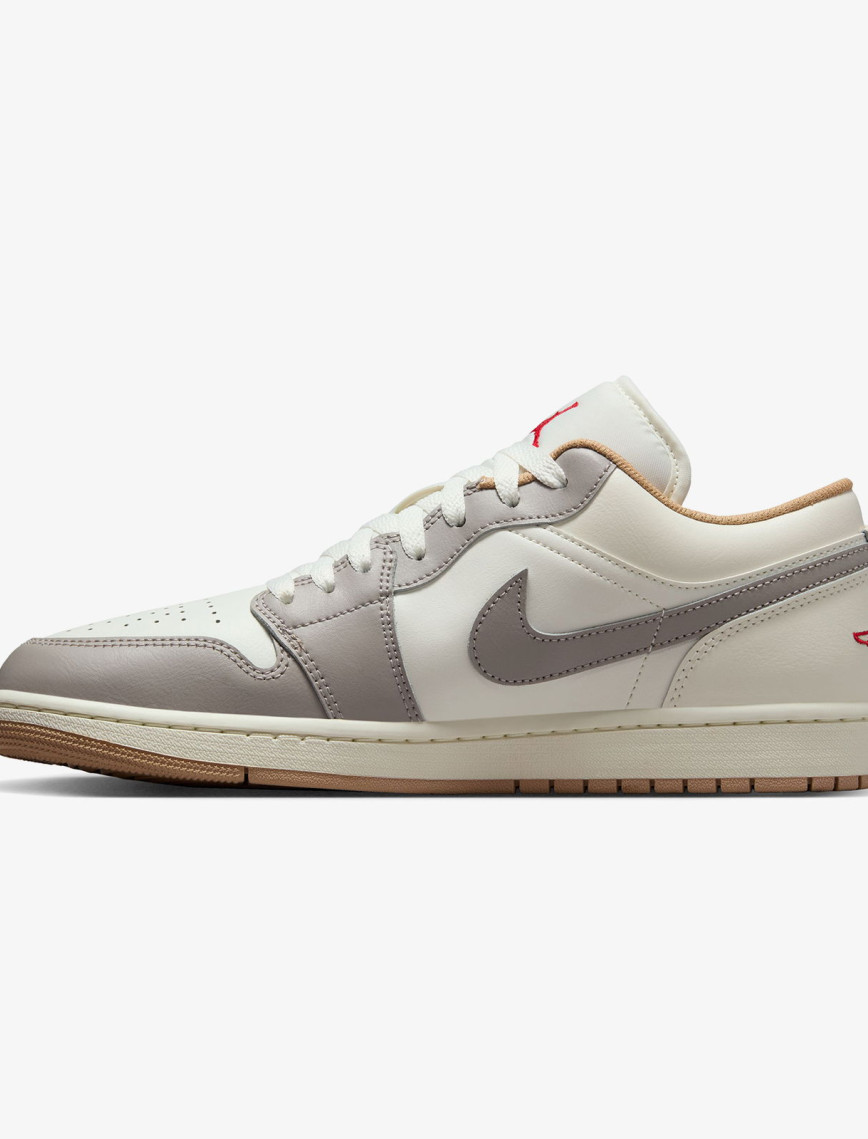 Jordan Air 1 Low Erkek Krem Rengi Spor Ayakkabı