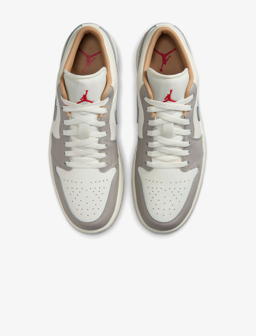 Jordan Air 1 Low Erkek Krem Rengi Spor Ayakkabı