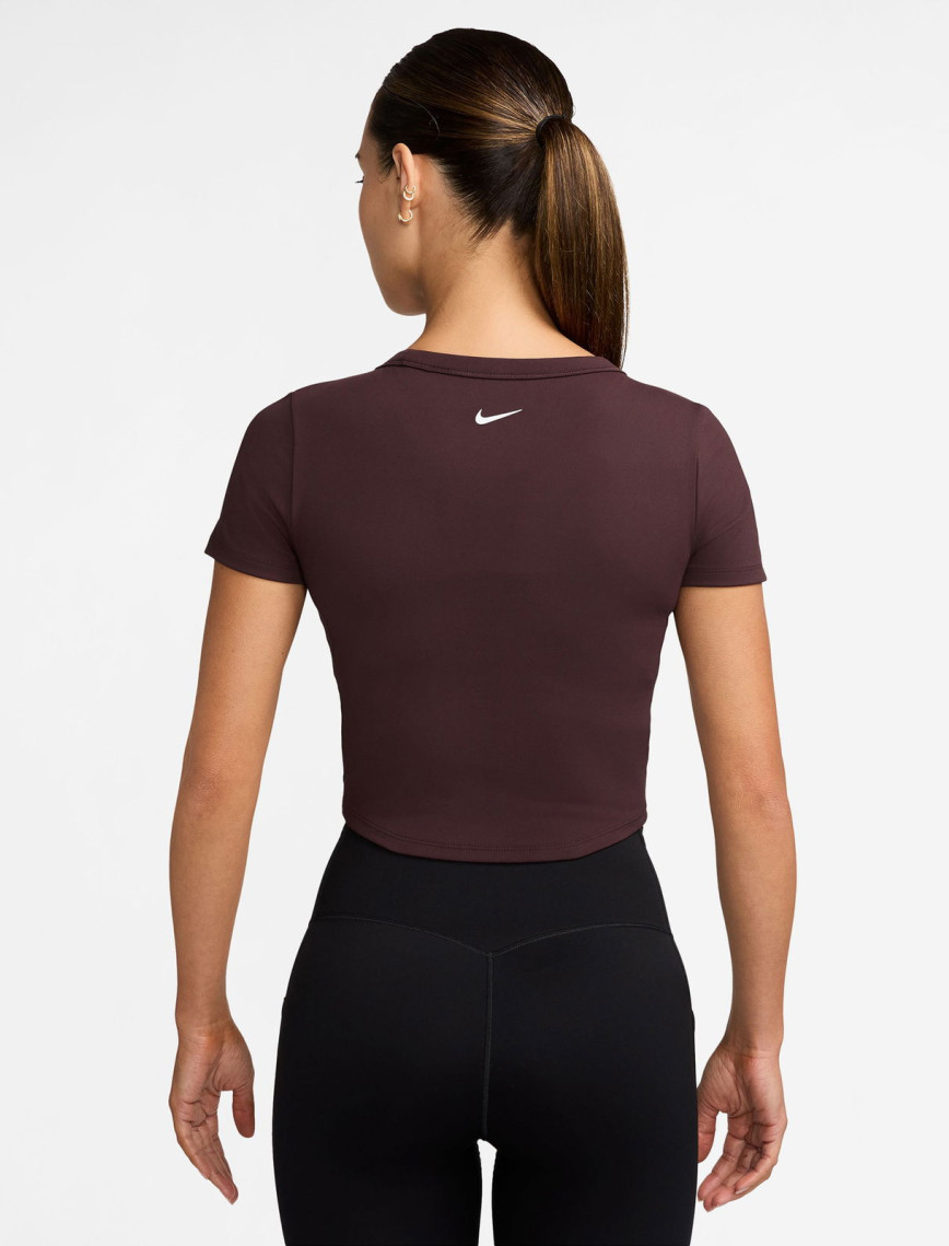 Nike One Fitted Dri-Fit Kadın Bordo T-Shirt Nike One Fitted Dri-Fit Kadın Bordo T-Shirt