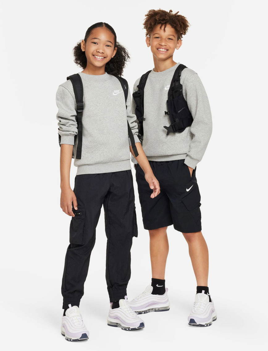 Nike Sportswear Club Fleece Genç Çocuk Gri Sweatshirt