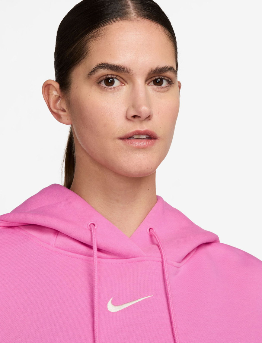 Nike Sportswear Phoenix Fleece Kadın Pembe Sweatshirt