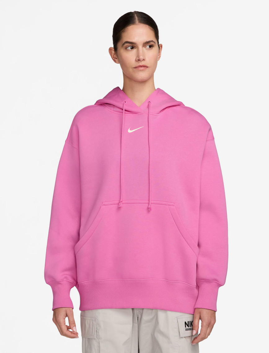 Nike Sportswear Phoenix Fleece Kadın Pembe Sweatshirt