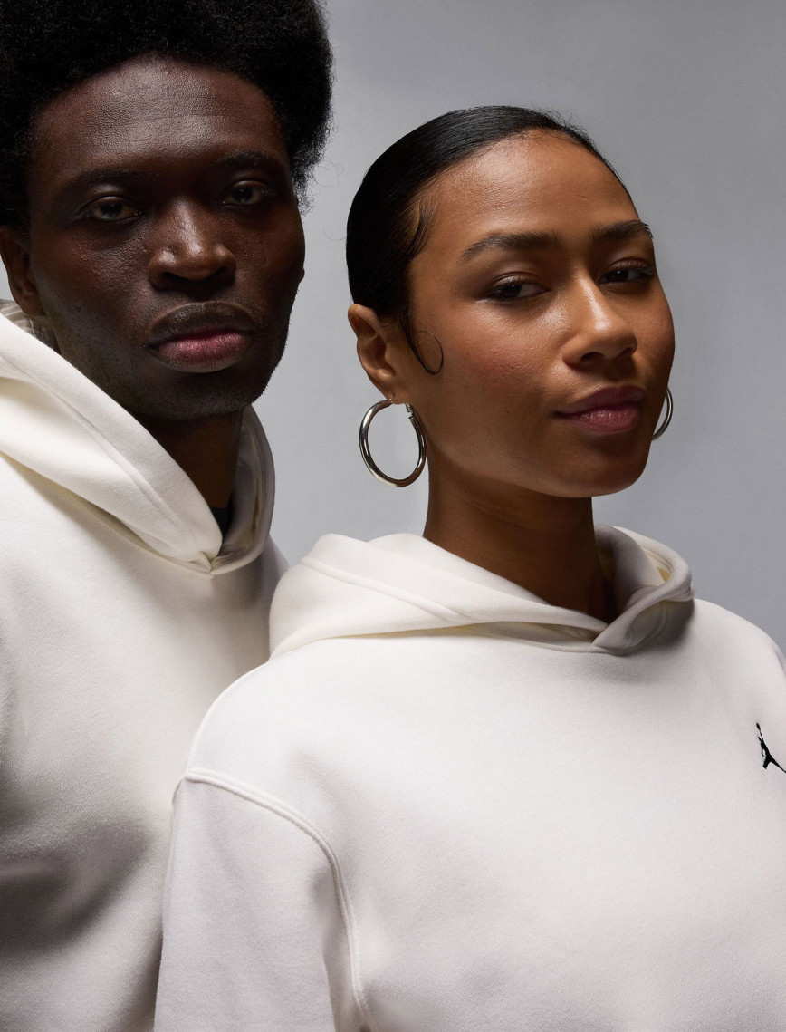 Jordan Brooklyn Fleece Erkek Krem Rengi Sweatshirt