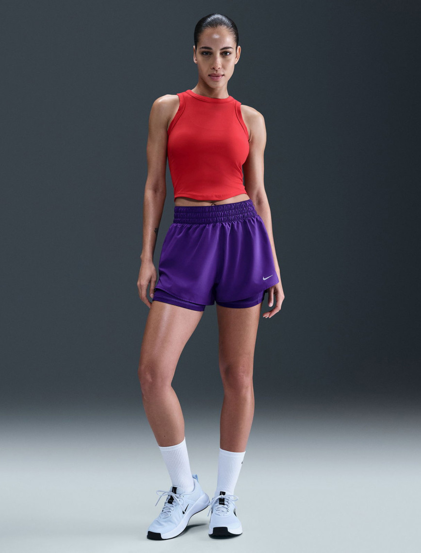 Nike One Dri-Fit 8 cm Kadın Mavi Şort Nike One Dri-Fit 8 cm Kadın Mavi Şort