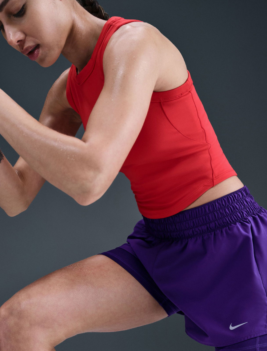 Nike One Dri-Fit 8 cm Kadın Mor Şort Nike One Dri-Fit 8 cm Kadın Mor Şort