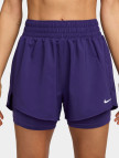 Nike One Dri-Fit 8 cm Kadın Mor Şort Nike One Dri-Fit 8 cm Kadın Mor Şort