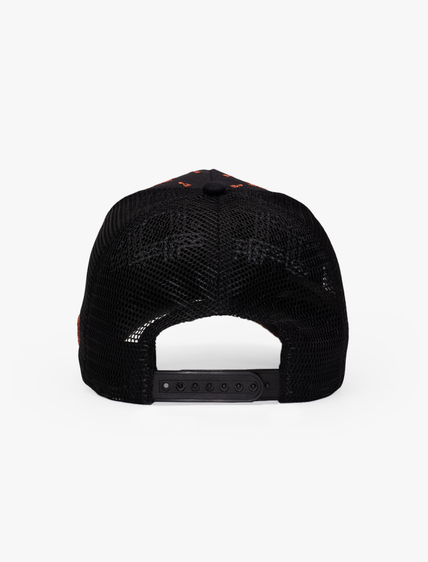 RustandRich Kadın Erkek Siyah/Bakır Trucker Şapka-Premium Collection-Regalia RustandRich Kadın Erkek Siyah/Bakır Trucker Şapka-Premium Collection-Regalia