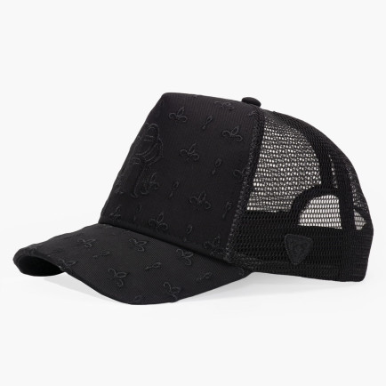 RustandRich Kadın Erkek Siyah Trucker Şapka-Premium Collection-Regalia