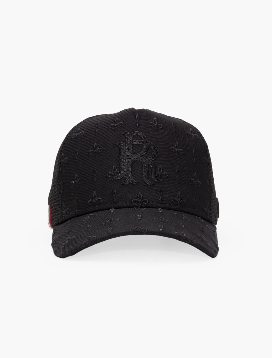 RustandRich Kadın Erkek Siyah Trucker Şapka-Premium Collection-Regalia