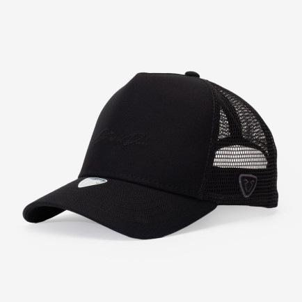 RustandRich Kadın Erkek Siyah Trucker Şapka-Timeless Collection-Casual