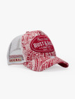 RustandRich Kadın Erkek Bordo Trucker Şapka-Premium Collection-Vintage Race RustandRich Kadın Erkek Bordo Trucker Şapka-Premium Collection-Vintage Race