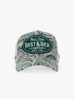 RustandRich Kadın Erkek Yeşil Trucker Şapka-Premium Collection-Vintage Race RustandRich Kadın Erkek Yeşil Trucker Şapka-Premium Collection-Vintage Race
