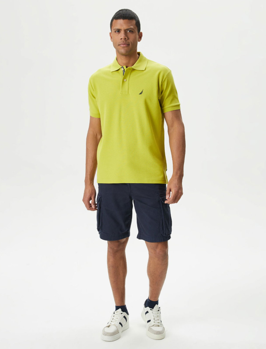 Nautica Erkek Yeşil Classic Fit Kısa Kollu Polo Yaka T-Shirt