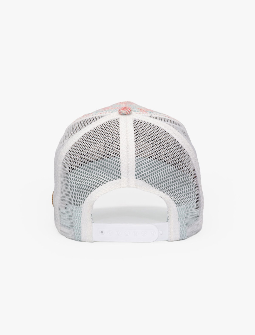 RustandRich Kadın Erkek Beyaz Trucker Şapka-City's Collection-Santa Monica