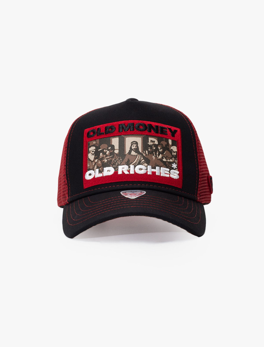 RustandRich Kadın Erkek Siyah Trucker Şapka-Urban Collection-Old Money RustandRich Kadın Erkek Siyah Trucker Şapka-Urban Collection-Old Money