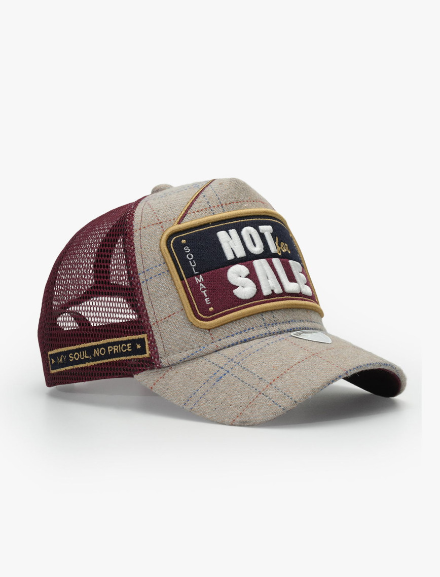 RustandRich Kadın Erkek Bordo Trucker Şapka-Motto Collection-Not For Sale RustandRich Kadın Erkek Bordo Trucker Şapka-Motto Collection-Not For Sale