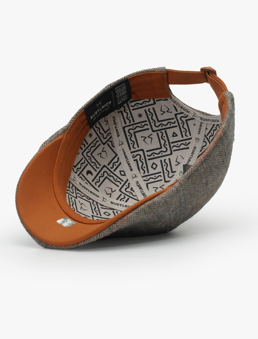 RustandRich Kadın Erkek Gri Casket Şapka-Premium Collection-Royalty