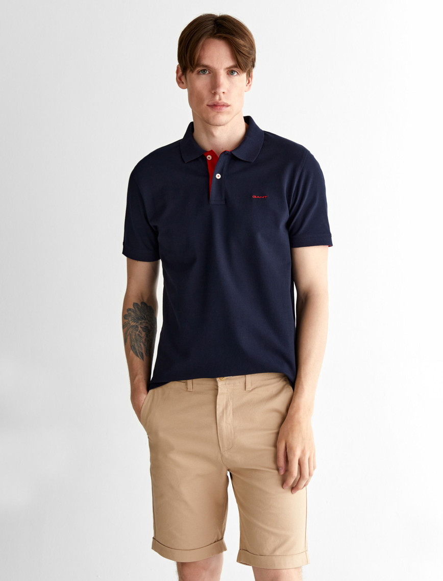 GANT Erkek Lacivert Regular Fit Polo GANT Erkek Lacivert Regular Fit Polo
