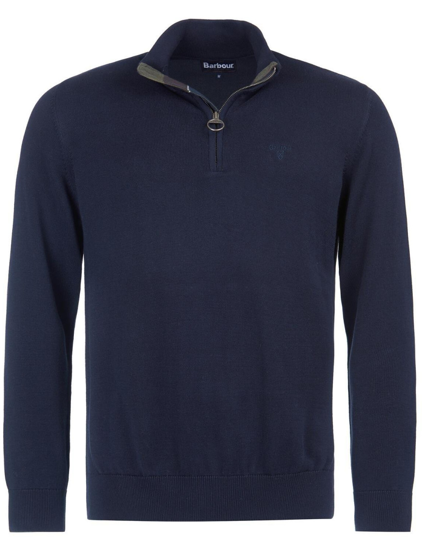 Barbour Pima Cotton Yarım Fermuarlı Kazak Barbour Pima Cotton Yarım Fermuarlı Kazak