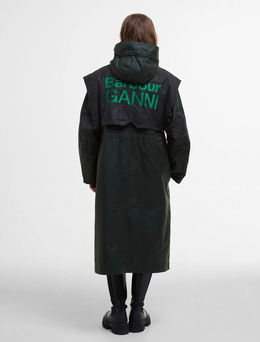Barbour x GANNI Yağlı Parka