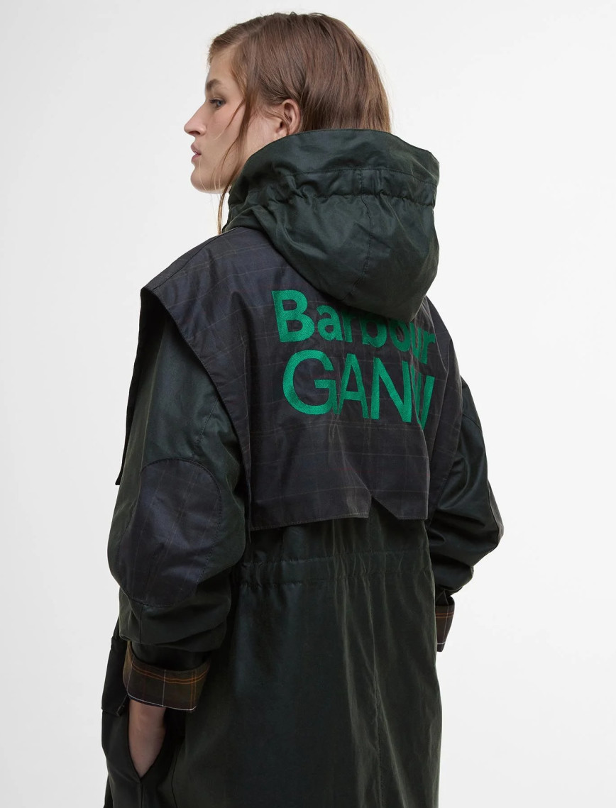 Barbour x GANNI Yağlı Parka