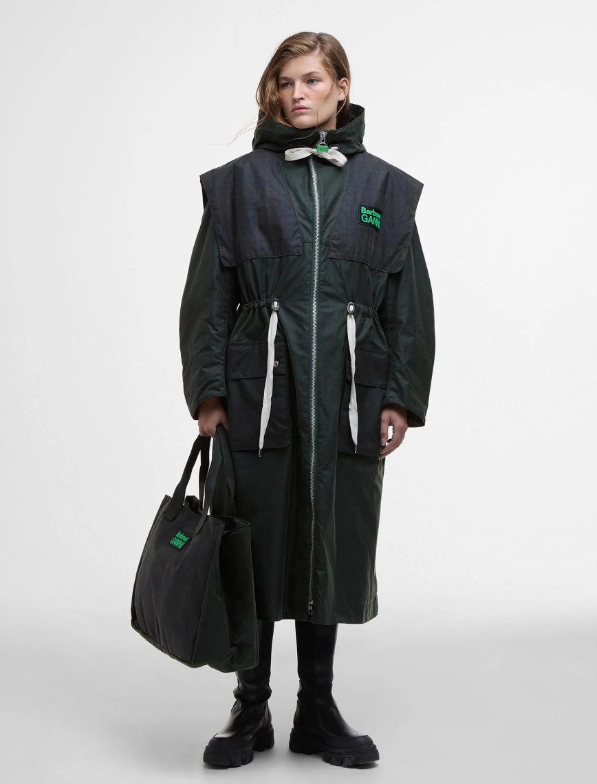 Barbour x GANNI Yağlı Parka